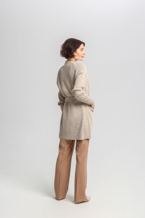 Sweter Kardigan Model SWE334 Beige - MKM - S/M Sweter Kardigan Model SWE334 Beige - MKM - S/M