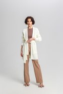 Sweter Kardigan Model SWE334 Ecru - MKM - S/M Sweter Kardigan Model SWE334 Ecru - MKM - S/M