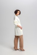 Sweter Kardigan Model SWE334 Ecru - MKM - S/M Sweter Kardigan Model SWE334 Ecru - MKM - S/M