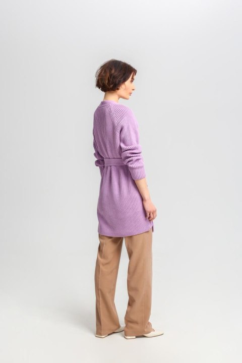 Sweter Kardigan Model SWE334 Lawenda - MKM - S/M Sweter Kardigan Model SWE334 Lawenda - MKM - S/M