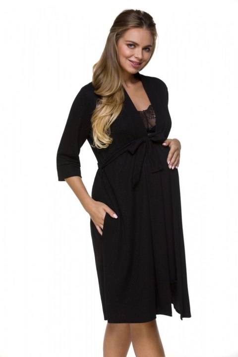 Szlafrok Damski Model 3131 Black - Lupo Line - S/M