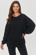 Bluza Damska Model M859 Black - Makadamia - uniwersalny Bluza Damska Model M859 Black - Makadamia - uniwersalny
