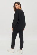 Bluza Damska Model M859 Black - Makadamia - uniwersalny Bluza Damska Model M859 Black - Makadamia - uniwersalny