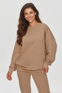 Bluza Damska Model M859 Cappuccino - Makadamia - uniwersalny Bluza Damska Model M859 Cappuccino - Makadamia - uniwersalny