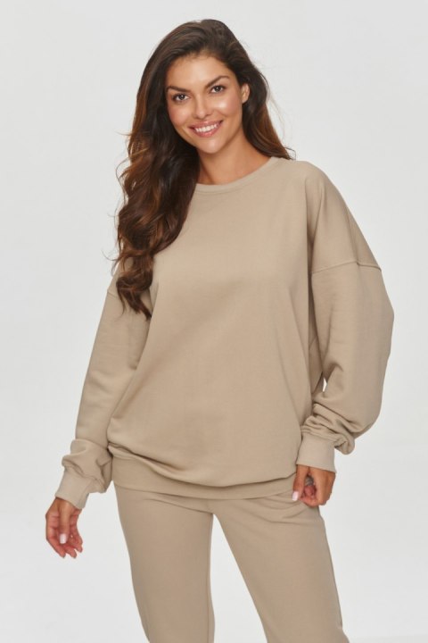 Bluza Damska Model M859 Light Beige - Makadamia - uniwersalny Bluza Damska Model M859 Light Beige - Makadamia - uniwersalny