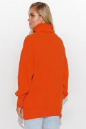 Golf Damski Model S136 Orange - Makadamia - uniwersalny Golf Damski Model S136 Orange - Makadamia - uniwersalny