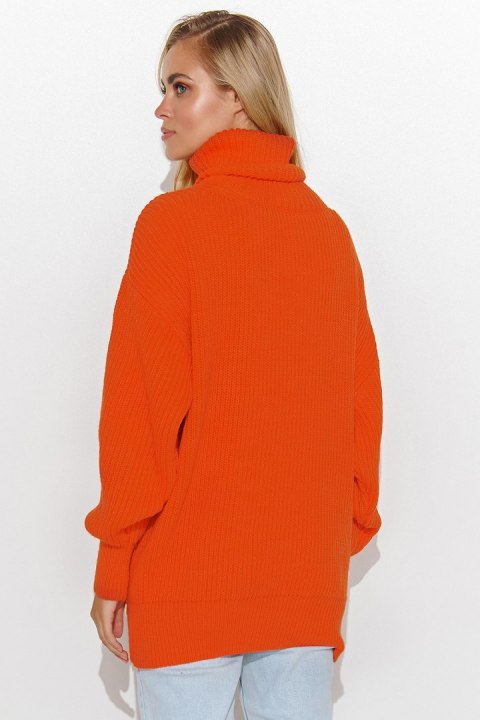 Golf Damski Model S136 Orange - Makadamia - uniwersalny Golf Damski Model S136 Orange - Makadamia - uniwersalny