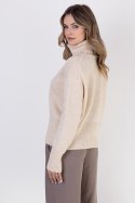 Golf Damski Model SWE291 Beige - MKM - L/XL Golf Damski Model SWE291 Beige - MKM - L/XL