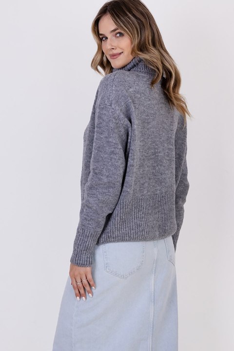 Golf Damski Model SWE291 Grey - MKM - S/M Golf Damski Model SWE291 Grey - MKM - S/M