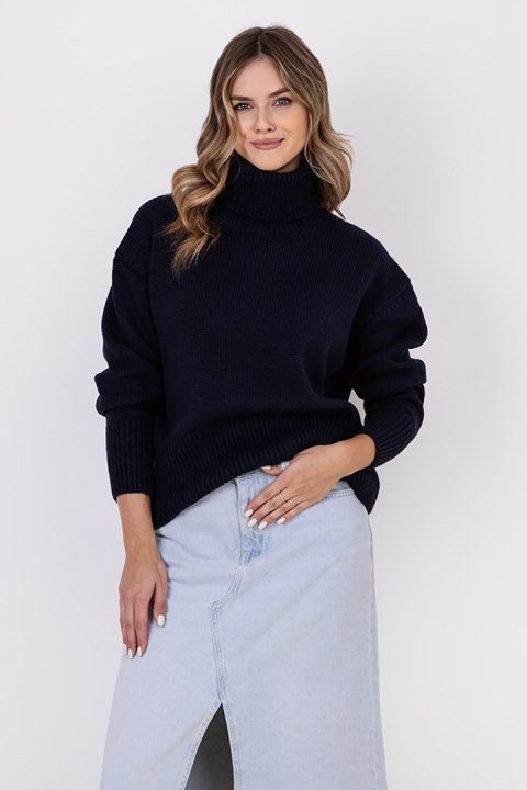 Golf Damski Model SWE291 Navy - MKM - L/XL Golf Damski Model SWE291 Navy - MKM - L/XL