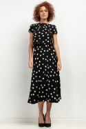 Spódnica Model T407 Białe grochy - Tessita - XXL