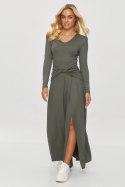 Sukienka Model M838 Khaki - Makadamia - 36 Sukienka Model M838 Khaki - Makadamia - 36