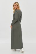 Sukienka Model M838 Khaki - Makadamia - 36 Sukienka Model M838 Khaki - Makadamia - 36