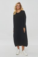 Sukienka Model M839 Black - Makadamia - uniwersalny Sukienka Model M839 Black - Makadamia - uniwersalny