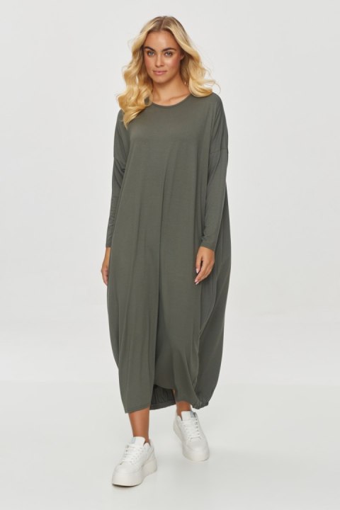 Sukienka Model M839 Khaki - Makadamia - uniwersalny Sukienka Model M839 Khaki - Makadamia - uniwersalny