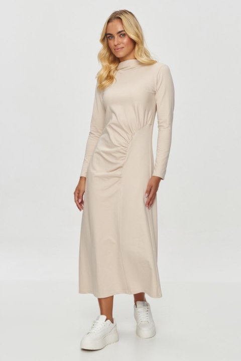 Sukienka Model M847 Light Beige - Makadamia - 40 Sukienka Model M847 Light Beige - Makadamia - 40
