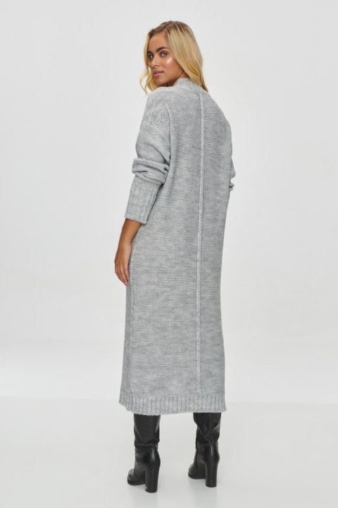 Sukienka Model S147 Grey Melnage - Makadamia - uniwersalny Sukienka Model S147 Grey Melnage - Makadamia - uniwersalny