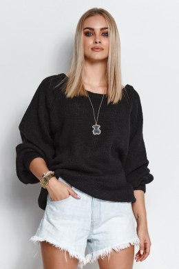 Sweter Damski Model S114 Black - Makadamia - uniwersalny