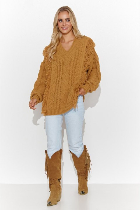 Sweter Damski Model S135 Honey - Makadamia - uniwersalny Sweter Damski Model S135 Honey - Makadamia - uniwersalny