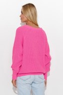 Sweter Damski Model S140 Baby Pink - Makadamia - uniwersalny Sweter Damski Model S140 Baby Pink - Makadamia - uniwersalny