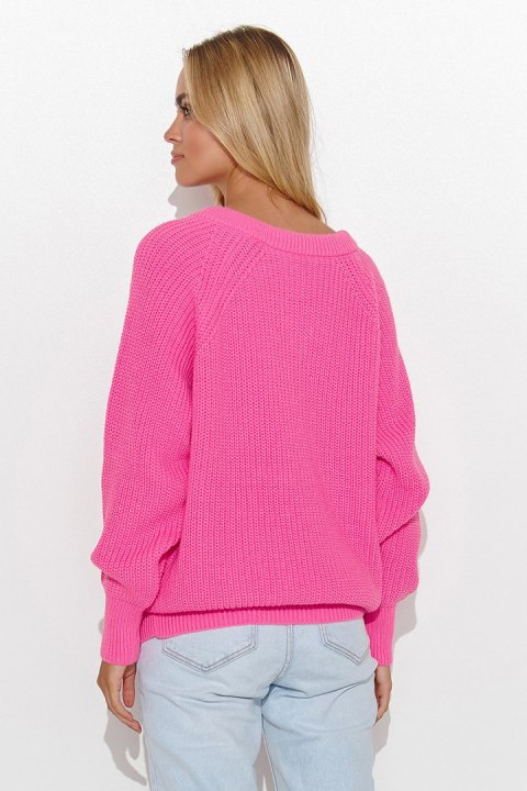 Sweter Damski Model S140 Baby Pink - Makadamia - uniwersalny Sweter Damski Model S140 Baby Pink - Makadamia - uniwersalny