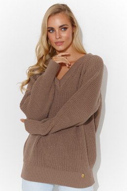 Sweter Damski Model S140 Cappuccino - Makadamia - uniwersalny