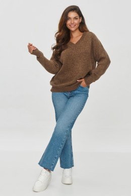Sweter Damski Model S152 Brown - Makadamia - uniwersalny