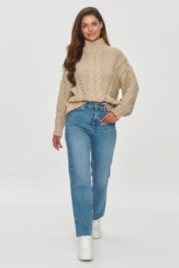 Sweter Damski Model S156 Beige - Makadamia - uniwersalny