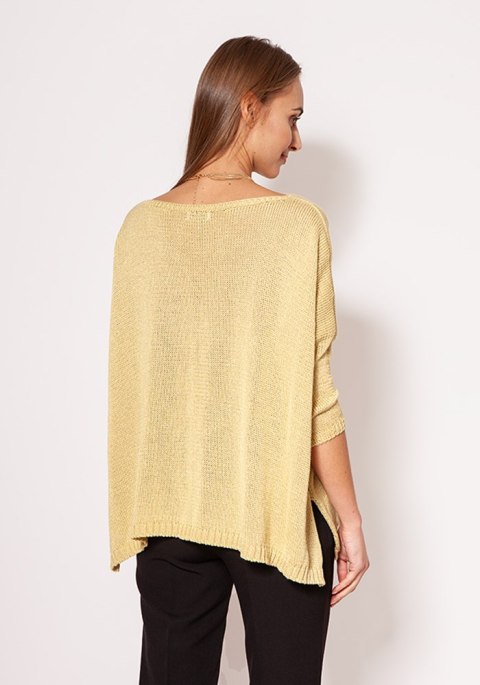 Sweter Damski Model SWE040 Gold - MKM - S/M Sweter Damski Model SWE040 Gold - MKM - S/M
