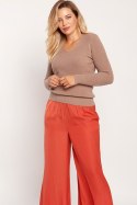 Sweter Damski Model SWE243 Mocca - MKM - M Sweter Damski Model SWE243 Mocca - MKM - M