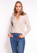 Sweter Damski Model SWE267 Beige - MKM - M
