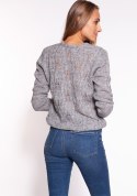 Sweter Damski Model SWE267 Grey - MKM - XL Sweter Damski Model SWE267 Grey - MKM - XL
