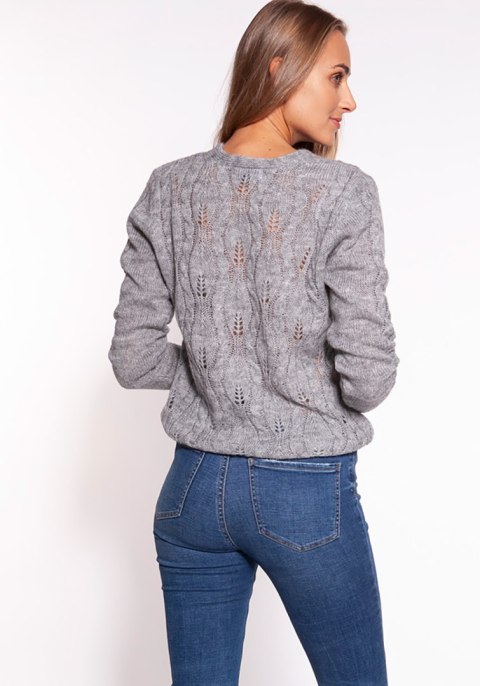 Sweter Damski Model SWE267 Grey - MKM - M Sweter Damski Model SWE267 Grey - MKM - M