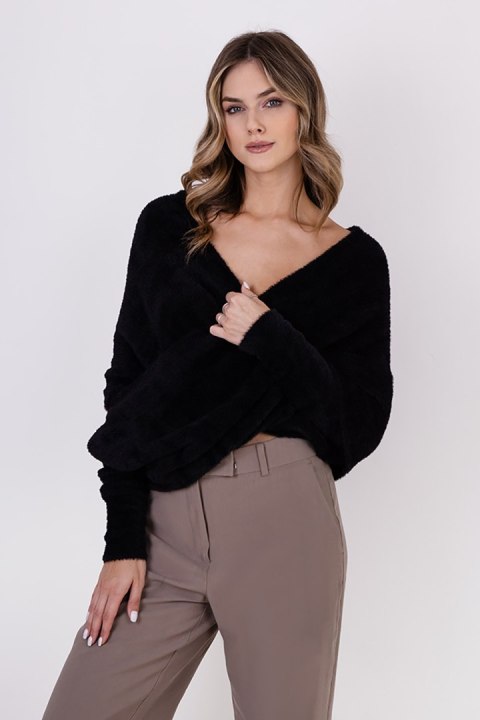 Sweter Damski Model SWE277 Black - MKM - S/M Sweter Damski Model SWE277 Black - MKM - S/M