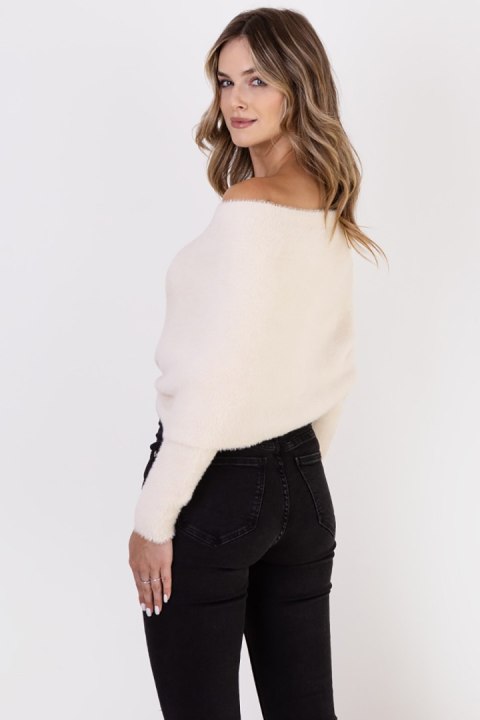Sweter Damski Model SWE277 Ecru - MKM - L/XL Sweter Damski Model SWE277 Ecru - MKM - L/XL