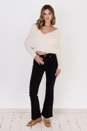 Sweter Damski Model SWE277 Ecru - MKM - S/M Sweter Damski Model SWE277 Ecru - MKM - S/M