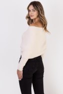 Sweter Damski Model SWE277 Ecru - MKM - S/M Sweter Damski Model SWE277 Ecru - MKM - S/M