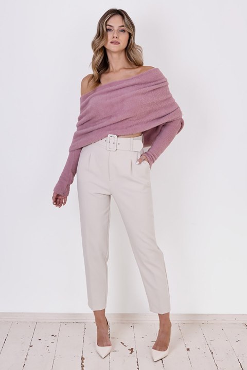 Sweter Damski Model SWE277 Powder Pink - MKM - S/M Sweter Damski Model SWE277 Powder Pink - MKM - S/M