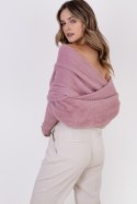 Sweter Damski Model SWE277 Powder Pink - MKM - S/M Sweter Damski Model SWE277 Powder Pink - MKM - S/M