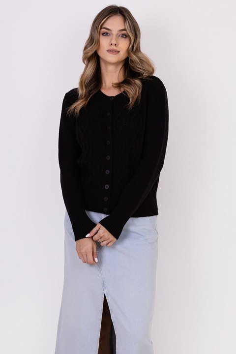 Sweter Damski Model SWE317 Black - MKM - s Sweter Damski Model SWE317 Black - MKM - s