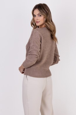 Sweter Damski Model SWE317 Mocca - MKM - s