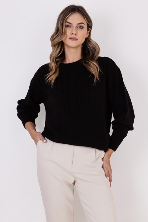 Sweter Damski Model SWE322 Black - MKM - S/M Sweter Damski Model SWE322 Black - MKM - S/M