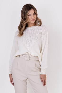 Sweter Damski Model SWE322 Ecru - MKM - S/M