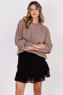 Sweter Damski Model SWE322 Mocca - MKM - S/M Sweter Damski Model SWE322 Mocca - MKM - S/M