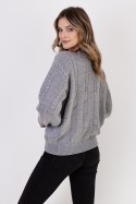Sweter Damski Model SWE323 Grey - MKM - S/M Sweter Damski Model SWE323 Grey - MKM - S/M