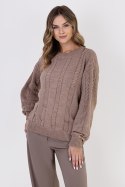 Sweter Damski Model SWE323 Mocca - MKM - S/M Sweter Damski Model SWE323 Mocca - MKM - S/M