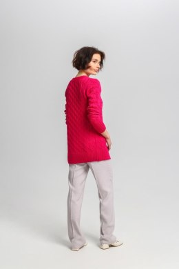 Sweter Damski Model SWE333 Amarant - MKM - XL
