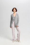 Sweter Damski Model SWE333 Grey - MKM - L Sweter Damski Model SWE333 Grey - MKM - L