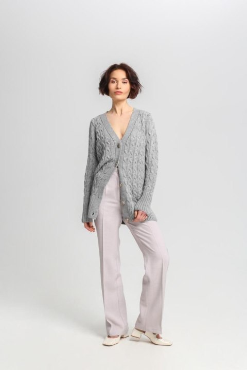 Sweter Damski Model SWE333 Grey - MKM - s Sweter Damski Model SWE333 Grey - MKM - s