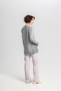 Sweter Damski Model SWE333 Grey - MKM - s Sweter Damski Model SWE333 Grey - MKM - s